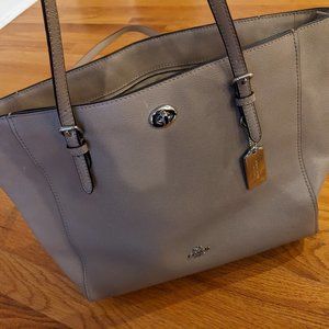 Gray Coach Tote